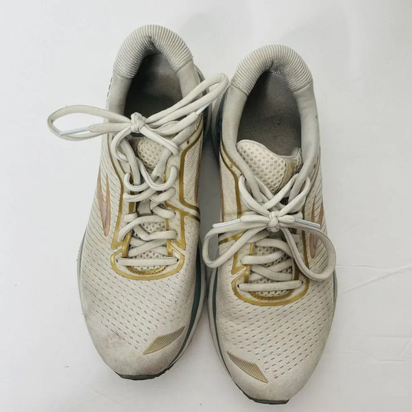Brooks Adrenaline GTS 20 Running Shoes 7.5B Womens 1202961B164 Gray Gold Sneaker - Picture 4 of 10